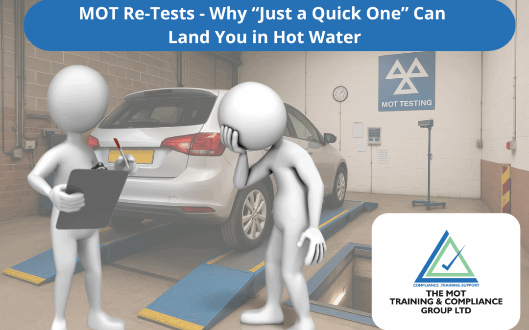 MOT Re-Tests – Why “Just a Quick One” Can Land You in Hot Water