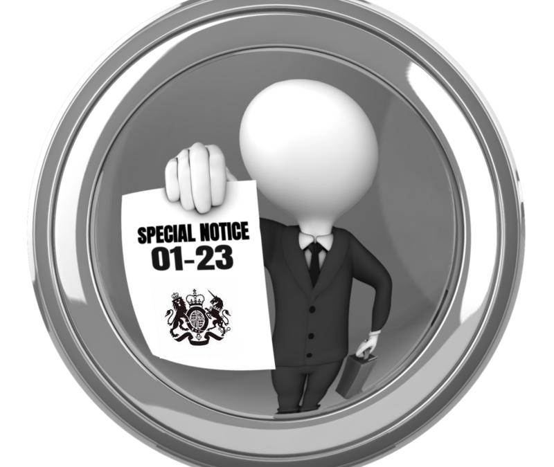 DVSA Special Notice 01-23